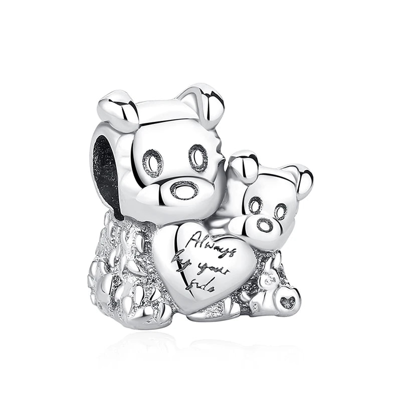 Original 925 Sterling Silver Charms Love Pets Dog Cat Paw Print Pendant Beads Fit Brand Bracelets Necklaces Women DIY Jewelry - Madeinsea©