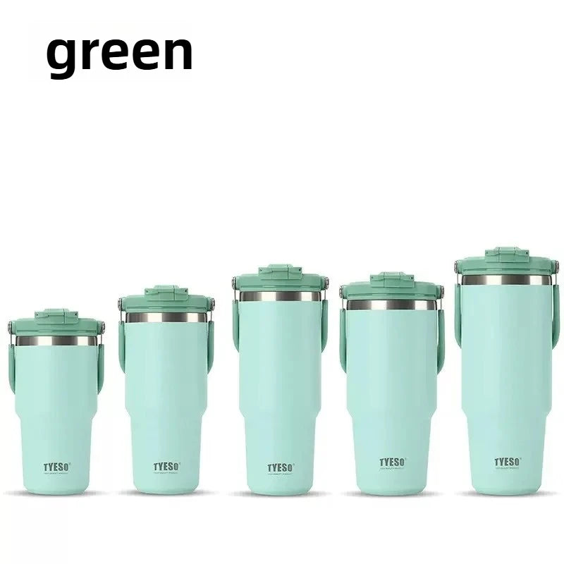 Tyeso Stainless Steel Coffee Cup Cold And Hot Double-layer Insulated Cup Tumbler Thermo Water Bottle Car Travel Mug Vacuum Cup