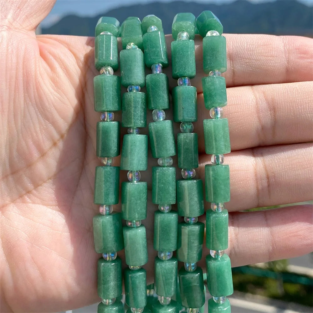 Natural Irregular Cylinder Stone Bead Charoite Amethyst Apatite Loose Charm Beads For Reiki Jewelry Making Bracelet Necklace DIY - Madeinsea©