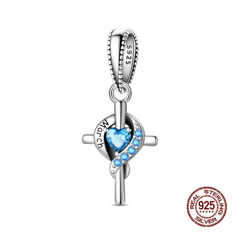 New 925 Sterling Silver Charms Beads Pendant From January To December Month Beads Fit Original Bracelet Charms Women Jewelry