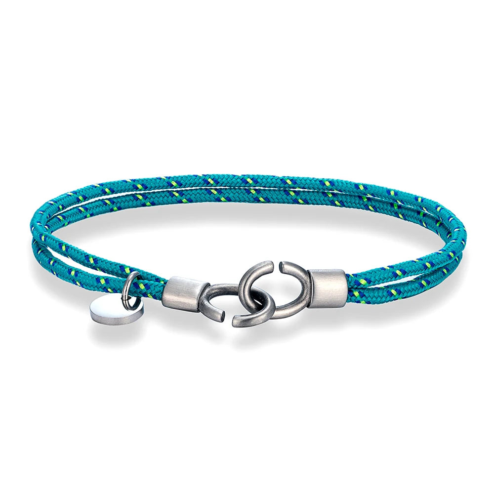 MKENDN Minimalist Style Custom Name Engrave Logo Id Bracelets Couple Handcuffs Cord Bracelet  Menottes Bijoux Gifts