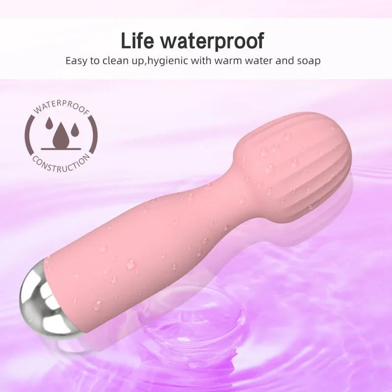 10 Vibrator Modes Strong Vibration Mini Magic Stick USB Charging Massager Clitoris G-Spot Vibrators Sex Toy For Women Adults 18