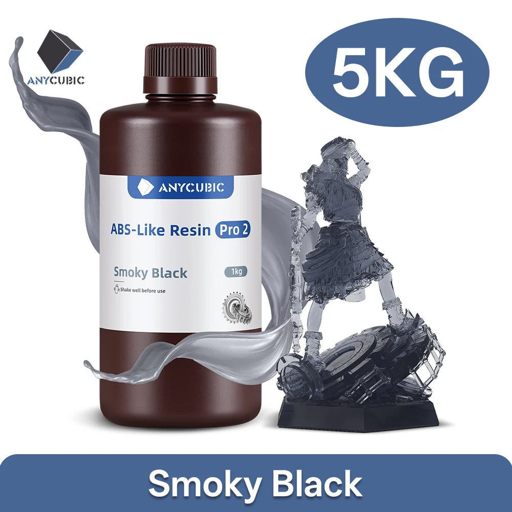 Newest Anycubic ABS-Like+ Resin Pro 2 Rapid UV Curing 405nm Standard Photopolymer Resin ABS 3D Resin High Precision for LCD
