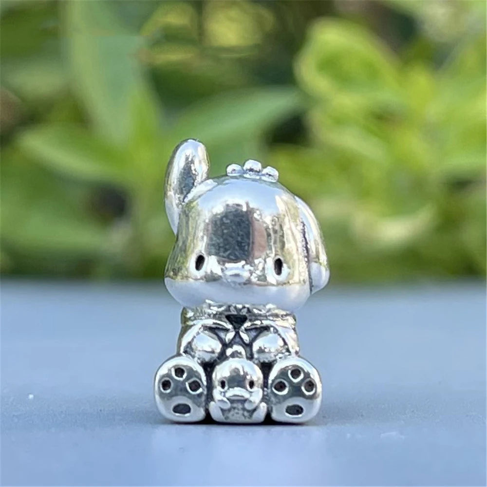 2025 New Miniso Disney Sanrio Beads 925 Silver Stitch Hello Kitty Kuromi Charm Fit Original Bracelet Women DIY Pendant Jewelry