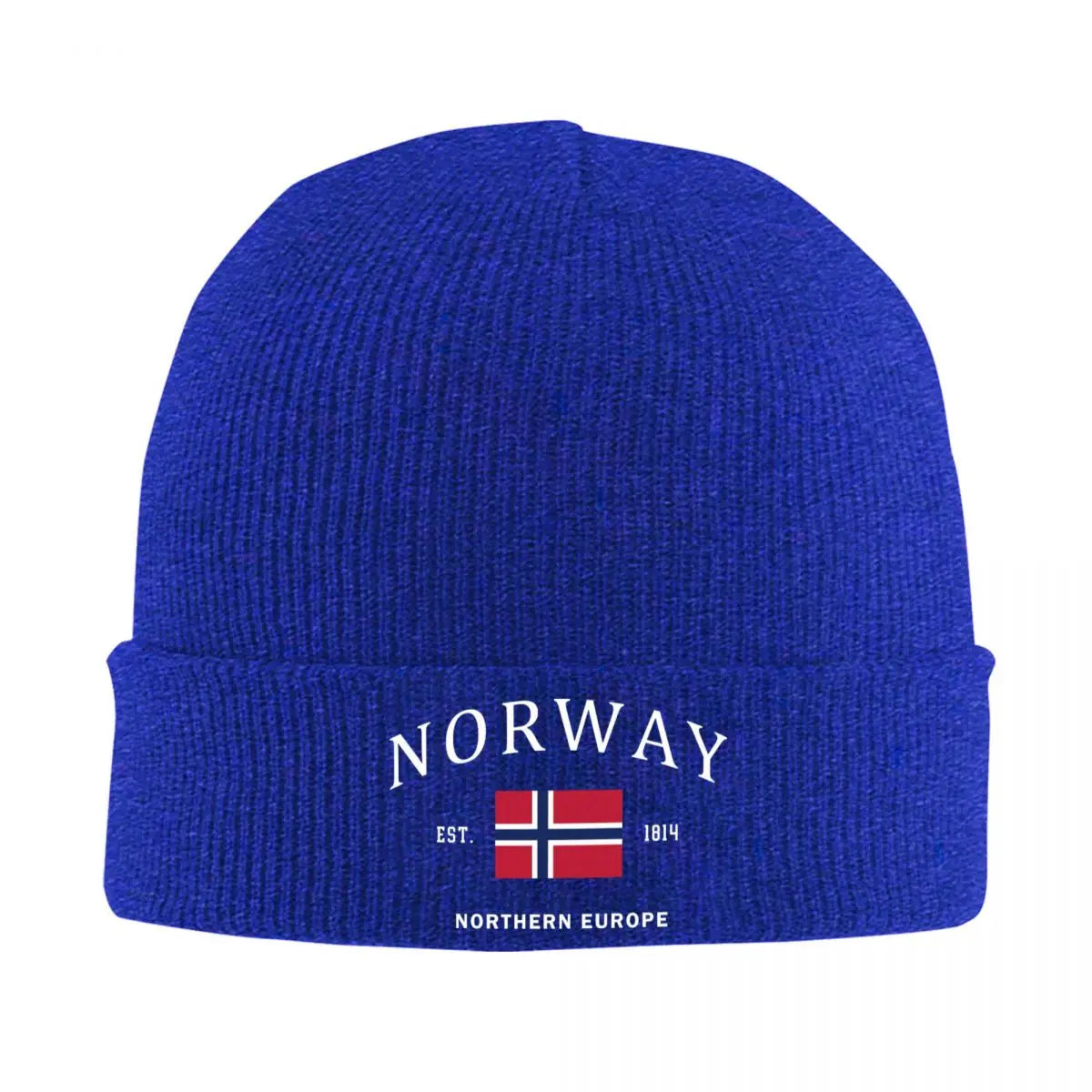 Norway Flag Skullies Beanies Caps Unisex Winter Warm Knitting Hat Women Men Street Adult Norwegian Patriotic Pride Bonnet Hats