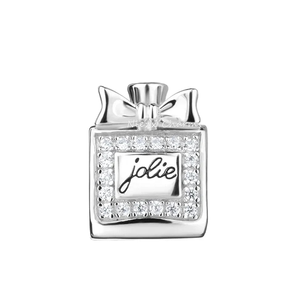 New Original 925 Silver Plated Accessories Fashion Charm Perfume High Heels Bead Fit Pendant Bracelet For Women DIY Jewelry Gift