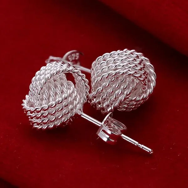 Top Quality 925 Sterling Silver Earrings Simple Round Circle Hoop Earrings For Woman Fashion Wedding Engagement Charm Jewelry - Madeinsea©