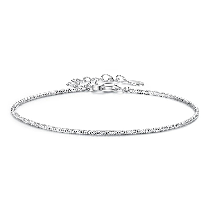 BAMOER 925 Sterling Silver Adjustable Beads Bracelet Carved Round Charm Wrist Chain for Girls Lightweight Cute Gift Fine Jewelry