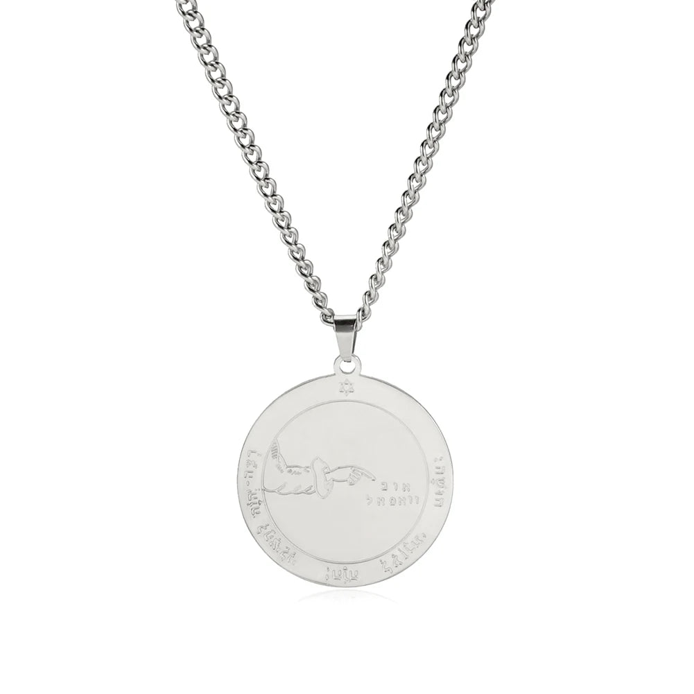 Schlüssel von Solomon Amulett Talisman Männer Halskette Erste Zweite Fünfte Siebte Pentagramm Der Jupiter Venus Mar Mond Halsketten Schmuck