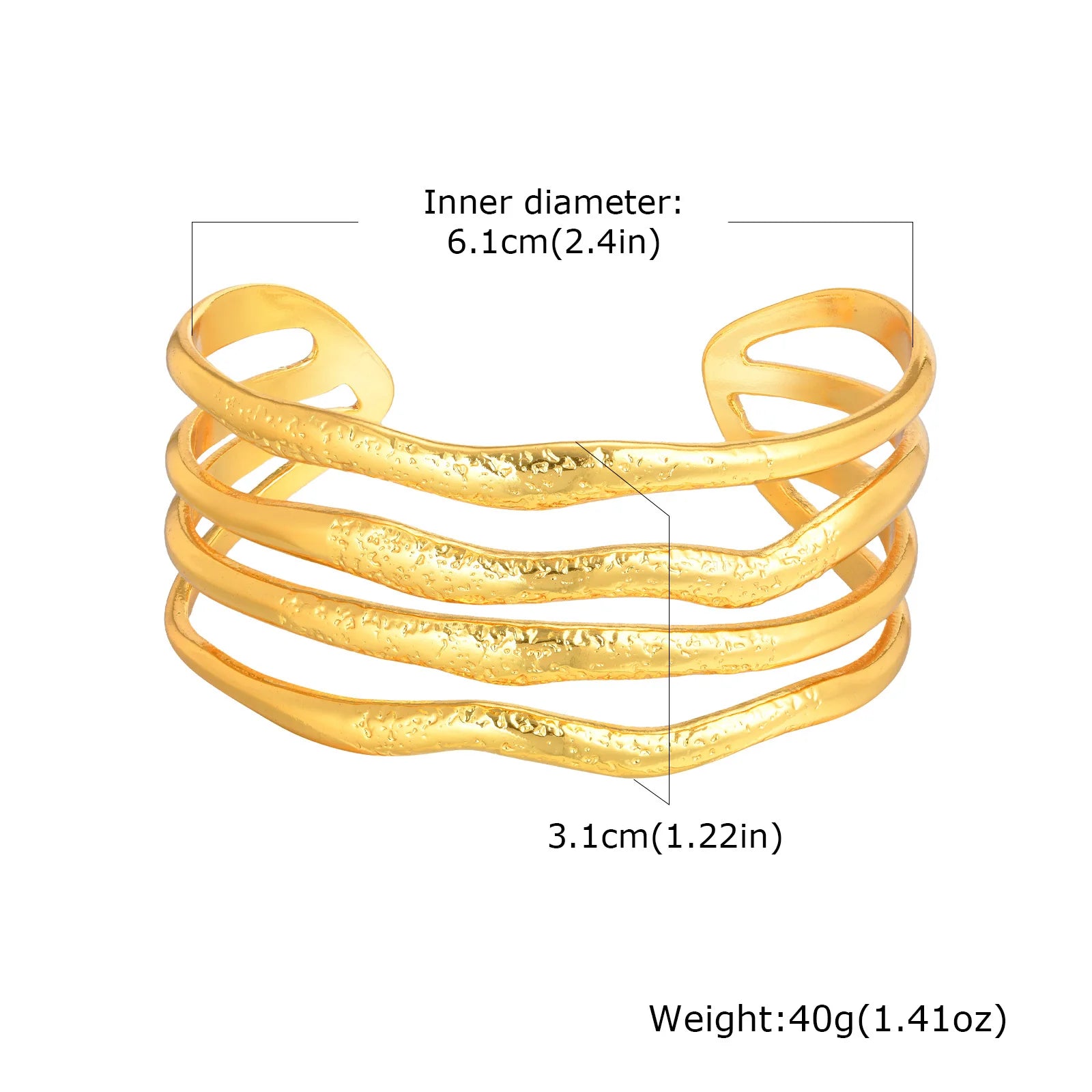 Vnox Chunky Starfish Cuff Bracelets For Women Girls,Stainless Steel Gold Color Heavy Bangles,Female Trendy Jewelry Party Daily