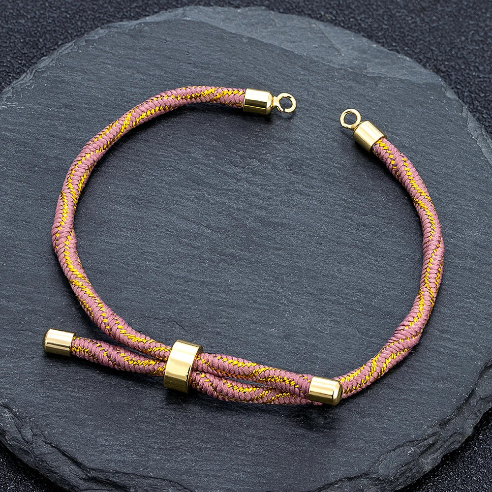MKENDN Half Finished Adjustable Cord Bracelet DIY Bracelet Silk Cord Accessories  Bracelet Findings Craft