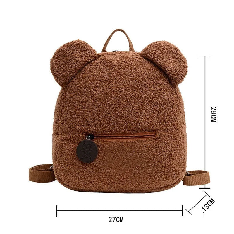 Womens & Girls Cute Bear Plush Backpack - Madeinsea©