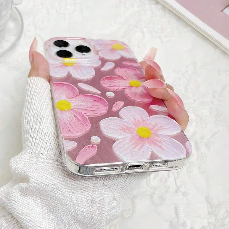 Coque de téléphone imprimée Daisy Fashionable pour Samsung Galaxy A55 5G A54 A35 A34 A36 A56 A15 A16 A52 S24FE S25 S23 Ultra S22Plus