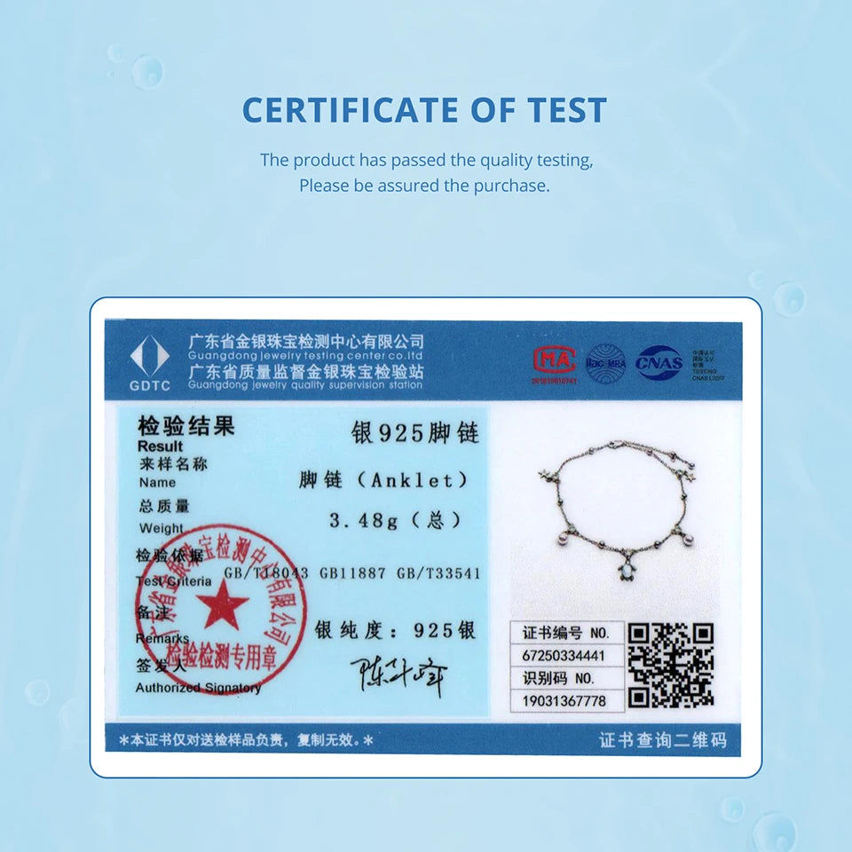 BAMOER Schlangenketten-Fußkettchen aus 925er Sterlingsilber, verstellbares Strand-Schildkröten-Fußkettchen für Damen, Fußkettchen-Schmuck