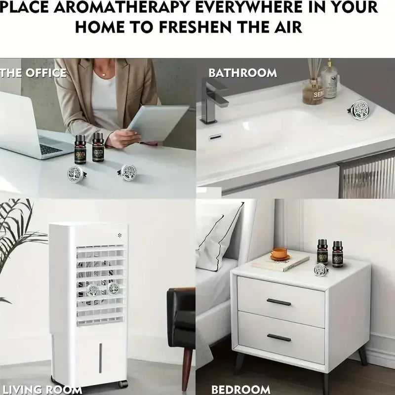 10pcs/lot Wholesale Car Perfume Diffuser Vent Clip Car Air Freshener Essential Oil Diffuser Aromatherapy Necklace Locket Pendant