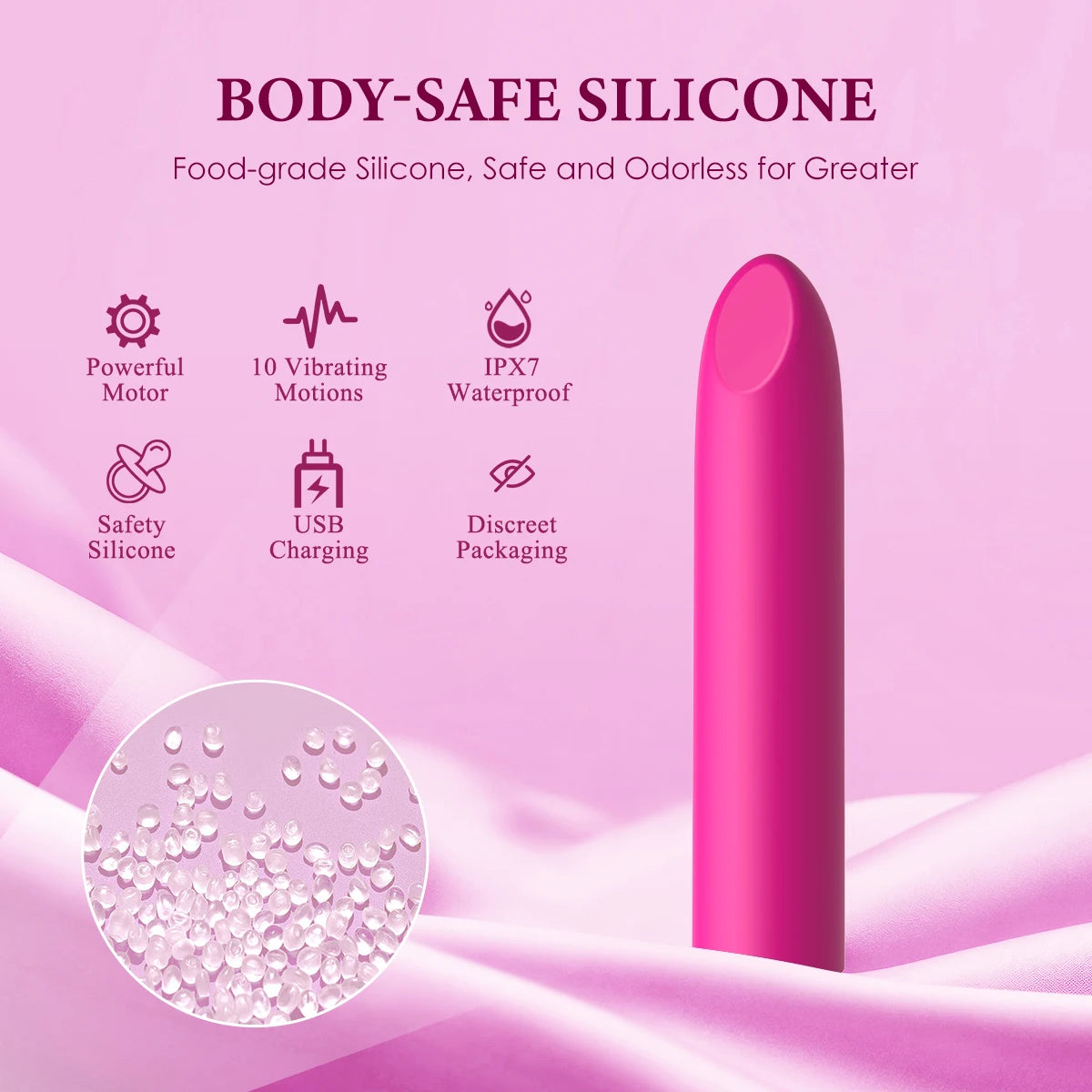 Mini-Vibratoren für Frauen, erotischer Zauberstab zur Massage des G-Punktes, Dildo, Taschen-Masturbator für Frauen, Sexspielzeug für Erwachsene, Liebes-Sexspielzeug