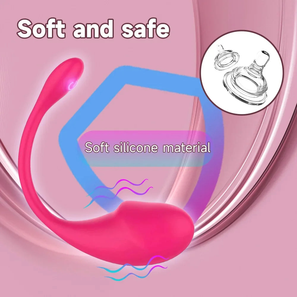 Wireless Bluetooth G Spot Dildo Vibrator for Women APP Remote Control Wear Vibrating Egg Clit Female Vibrating Panties Sex Toys