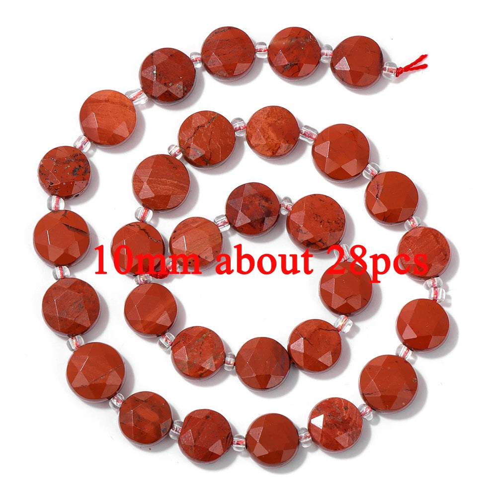 100% Natural Red Jasper Stone Bead Oval Cube Round Irregular Shape Chips Beads Fit Jewelry Making DIY Bracelet Necklace Earrings