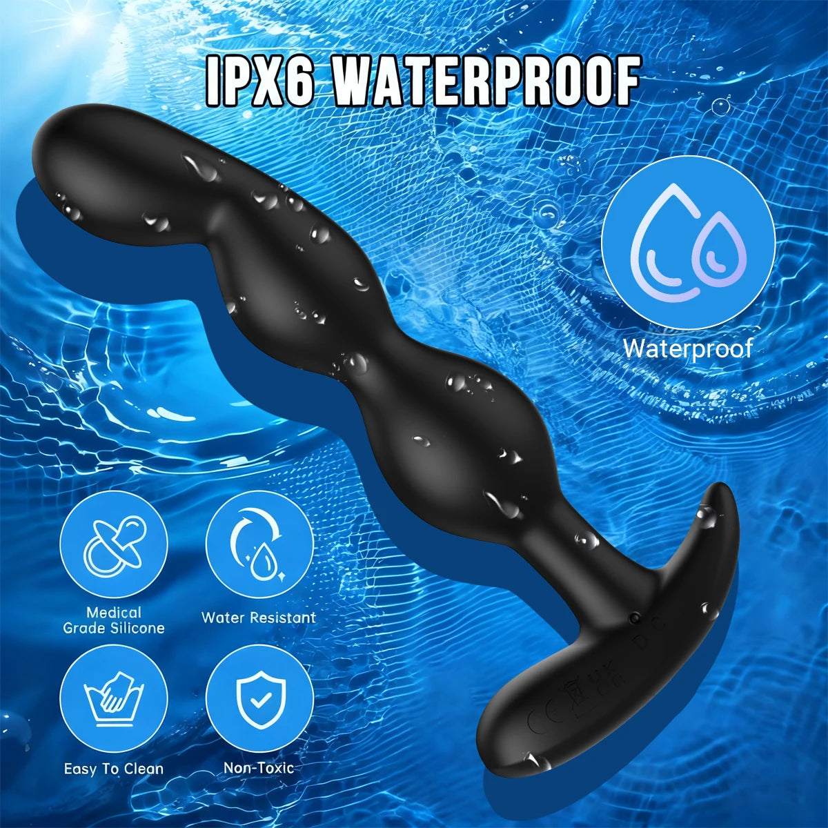 APP Control Anal Plug Vibrator Gay Anal Bead Butt Plug Stimulator Masturbation Penetration Butt Vibration Men Women Couples Toys