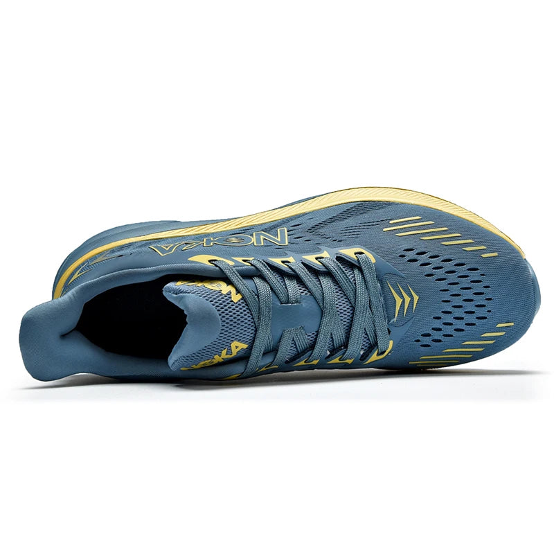 Men's Running Shoes Jogging Breathable Mesh Cushioning Non-Slip Outdoor Luxury shoes Couple Trainer Race Sneakers Off-road Shoes