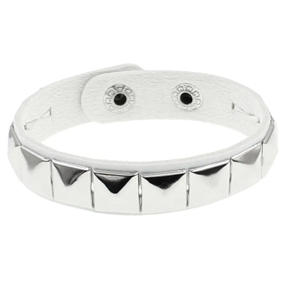 Unique Rivet PU Leather Spiked Studded Bracelet Bangle Gothic Jewelry Rivet Bracelet Punk Cuff Wrap Men Women Metal Wristband - Madeinsea©