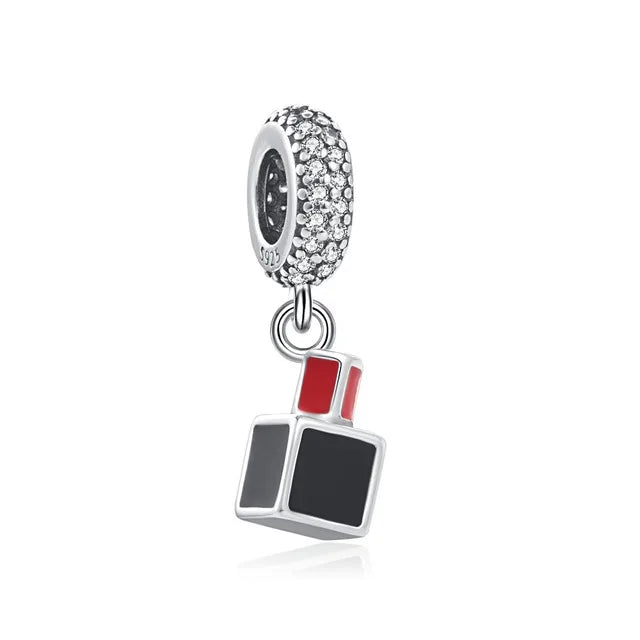 New Original 925 Silver Plated Accessories Fashion Charm Perfume High Heels Bead Fit Pendant Bracelet For Women DIY Jewelry Gift