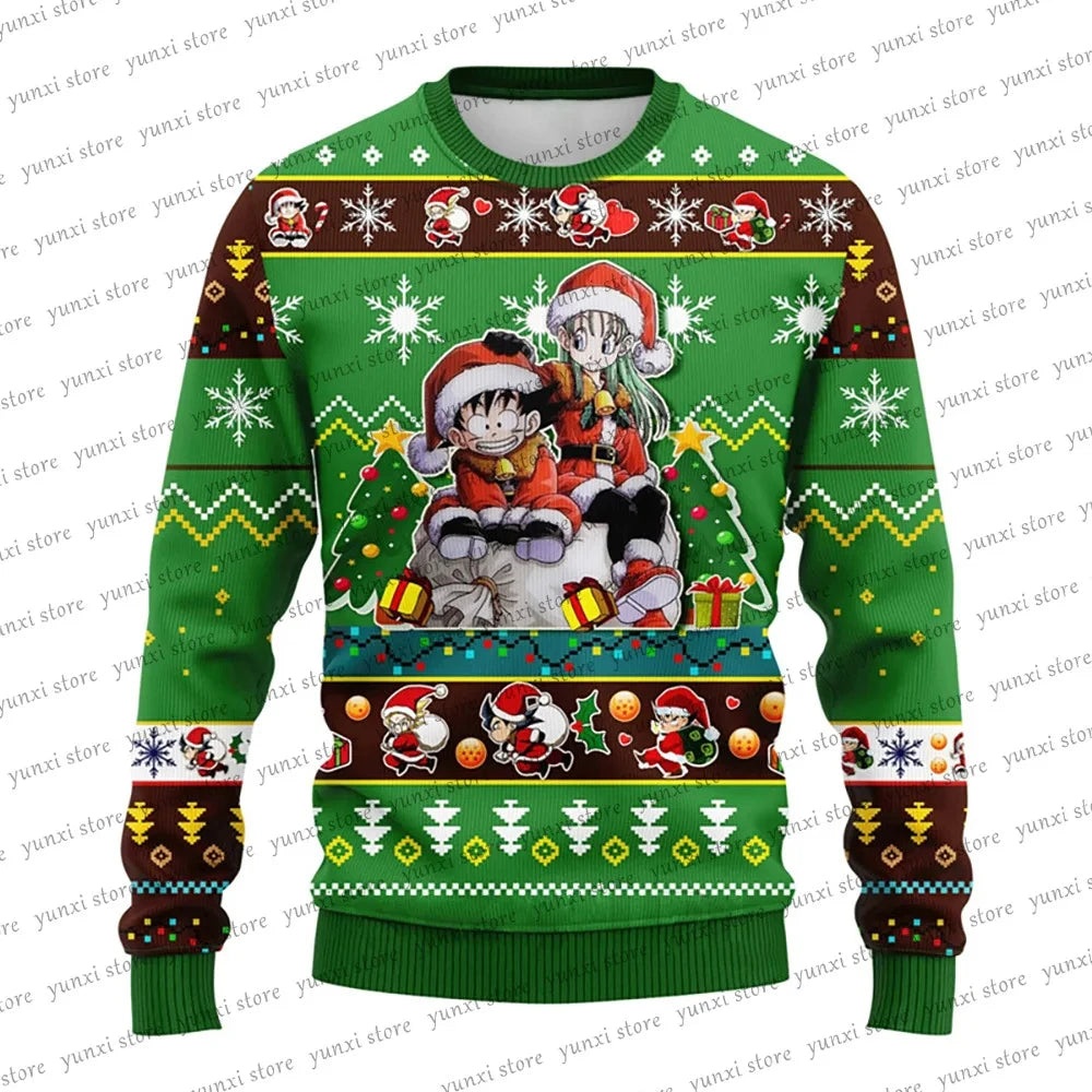 Autumn/Winter New Year Christmas Clothing 3D Sweatshirt 2024 Hot Selling Christmas Sweater Fashion Street Super Large Pullover