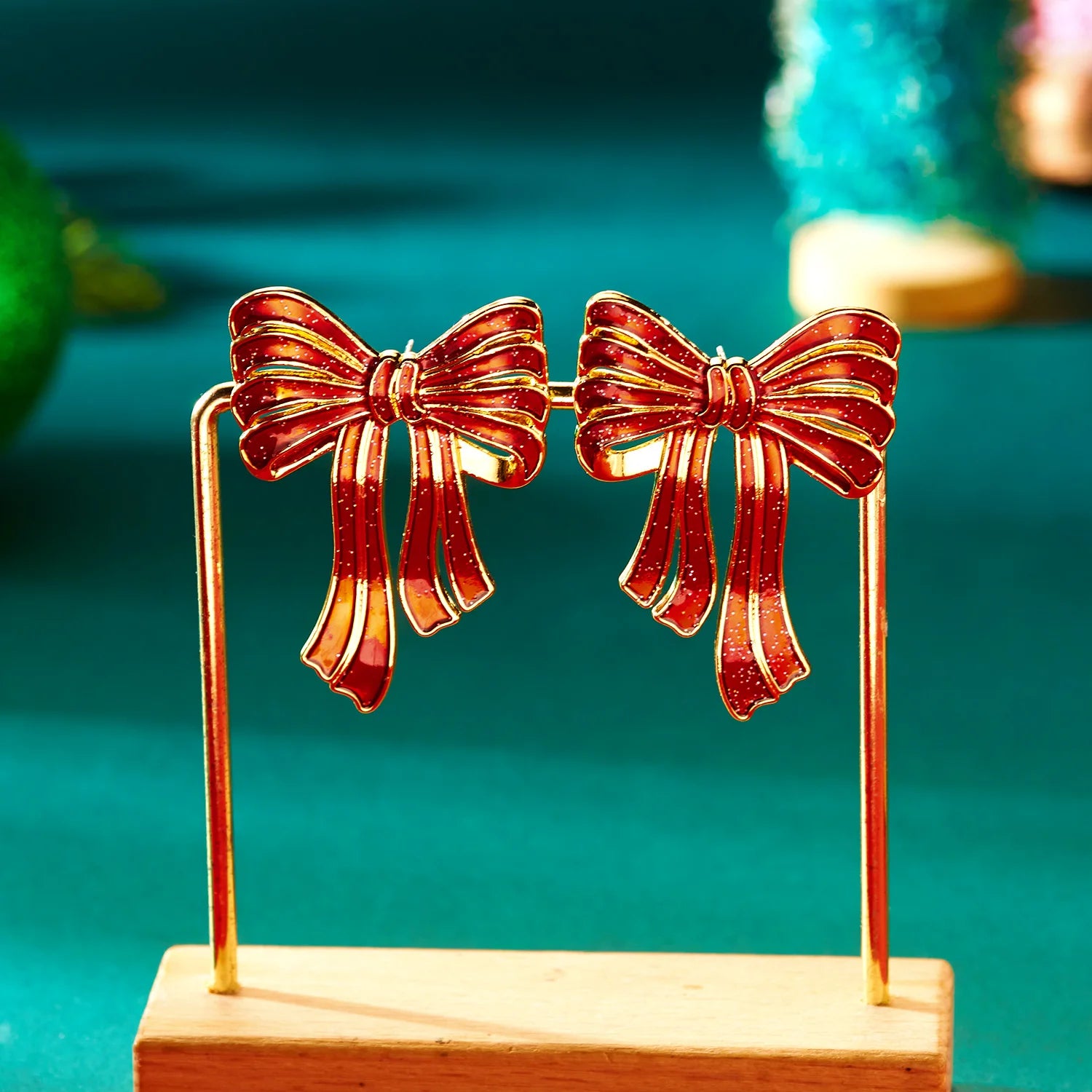 Colorful Crystal Zircon Snowman Dangle Earrings For Women Cute Christmas Tree Snowflake Bow Earring Xmas New Year Party Gifts