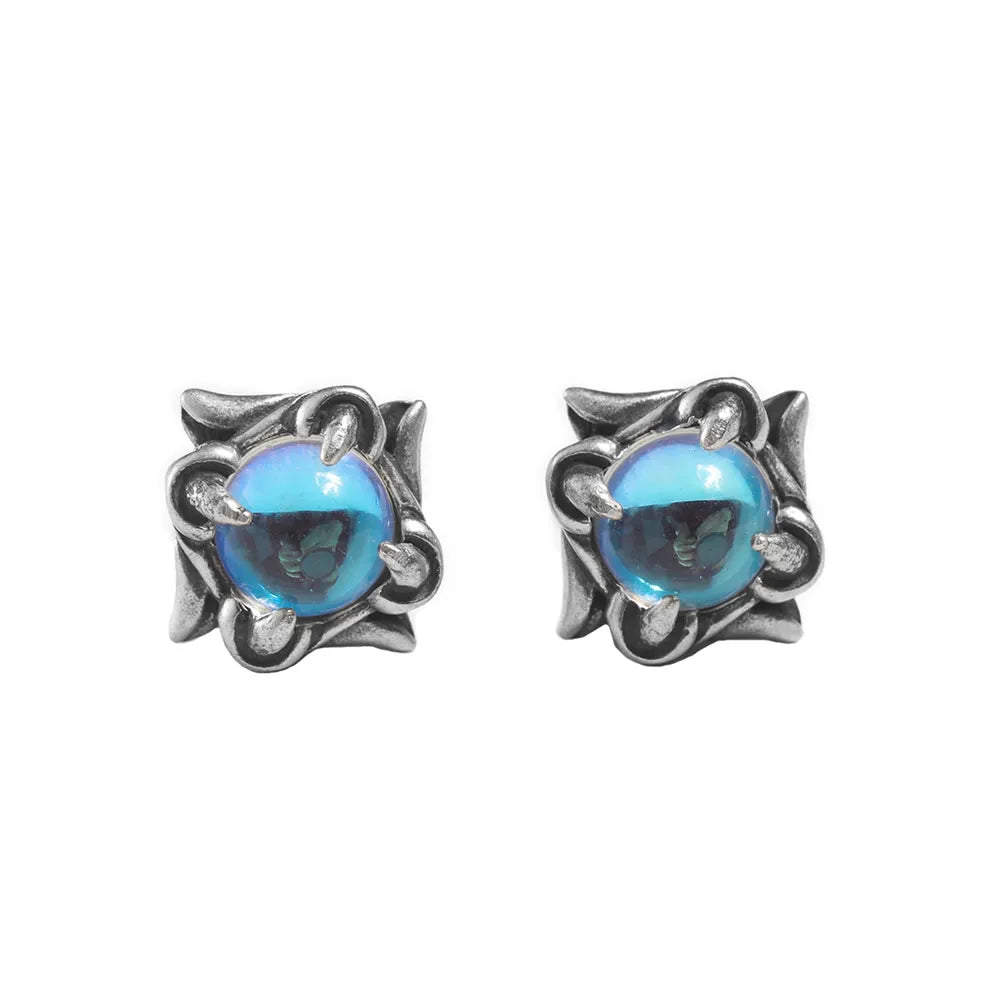 MKENDN Gothic Style 100% 925 Sterling Silver Creative Retro Evil Claws Eyes Stud Earring For Men Women Punk Street Jewelry