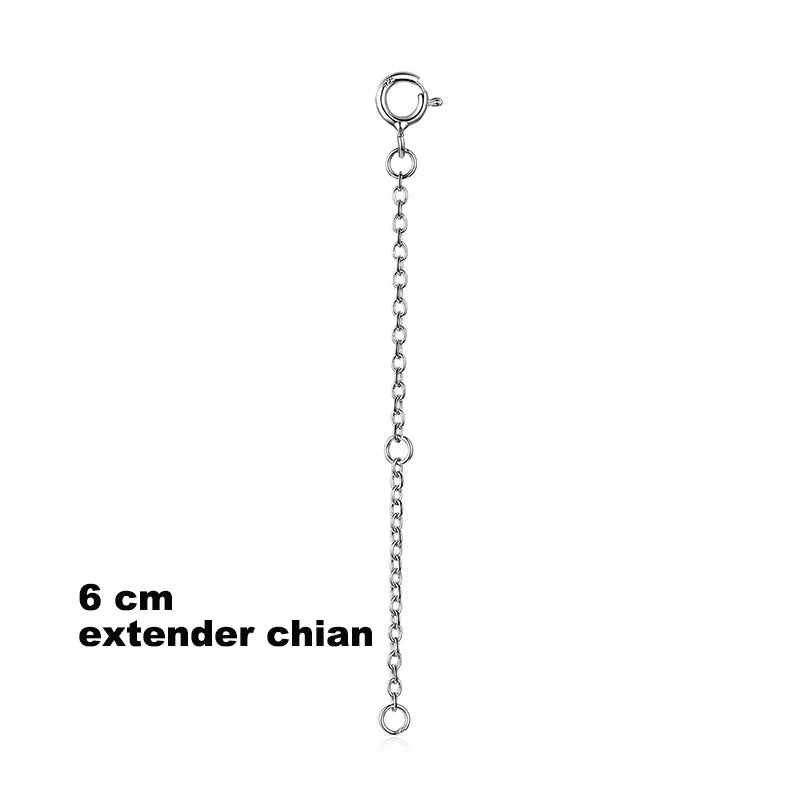 WOSTU Classic Basic Chains 925 Sterling Silver 14K Gold Rose Gold Plate O-Shaped Links Neckalce Extended Chains Jewelry Making