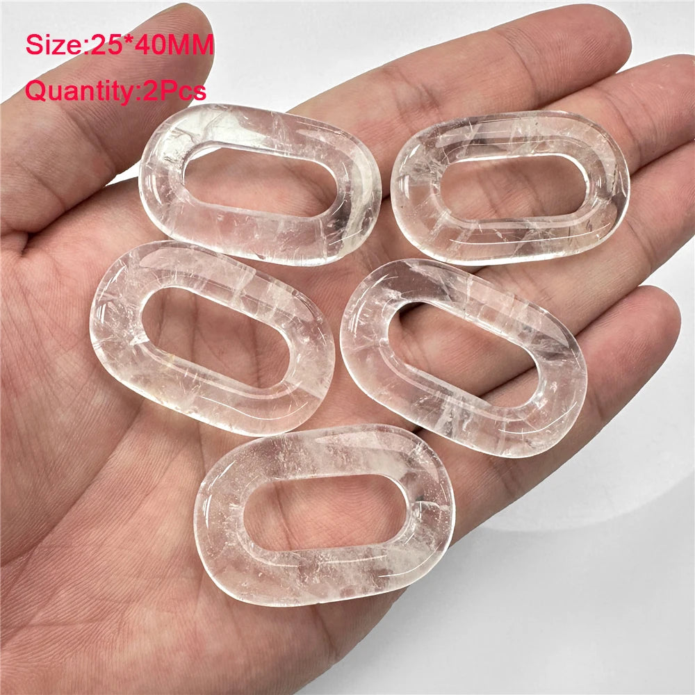 Wholesale Natural Stone Clear Quartz Crystals Beads Faceted Smooth Irregular Loose Bead For Jewelry Making Charm Accessories DIY