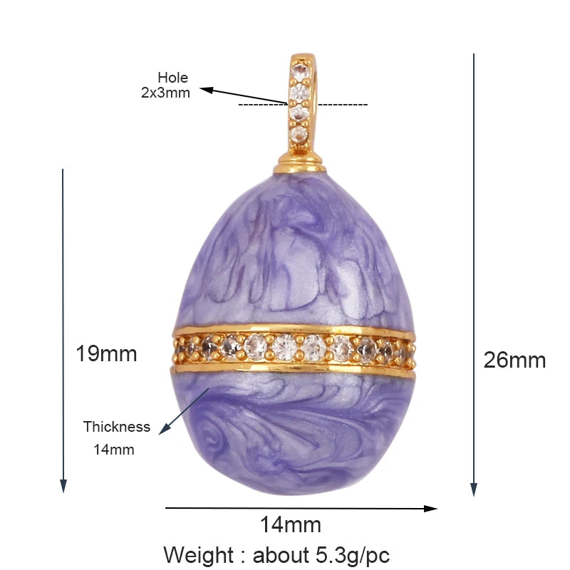 Fashion Newest Colourful Enamel Ball Shape Big Size Charm Pendant,Gold Plated Eye Flower DIY Necklace Jewelry Accessories L04