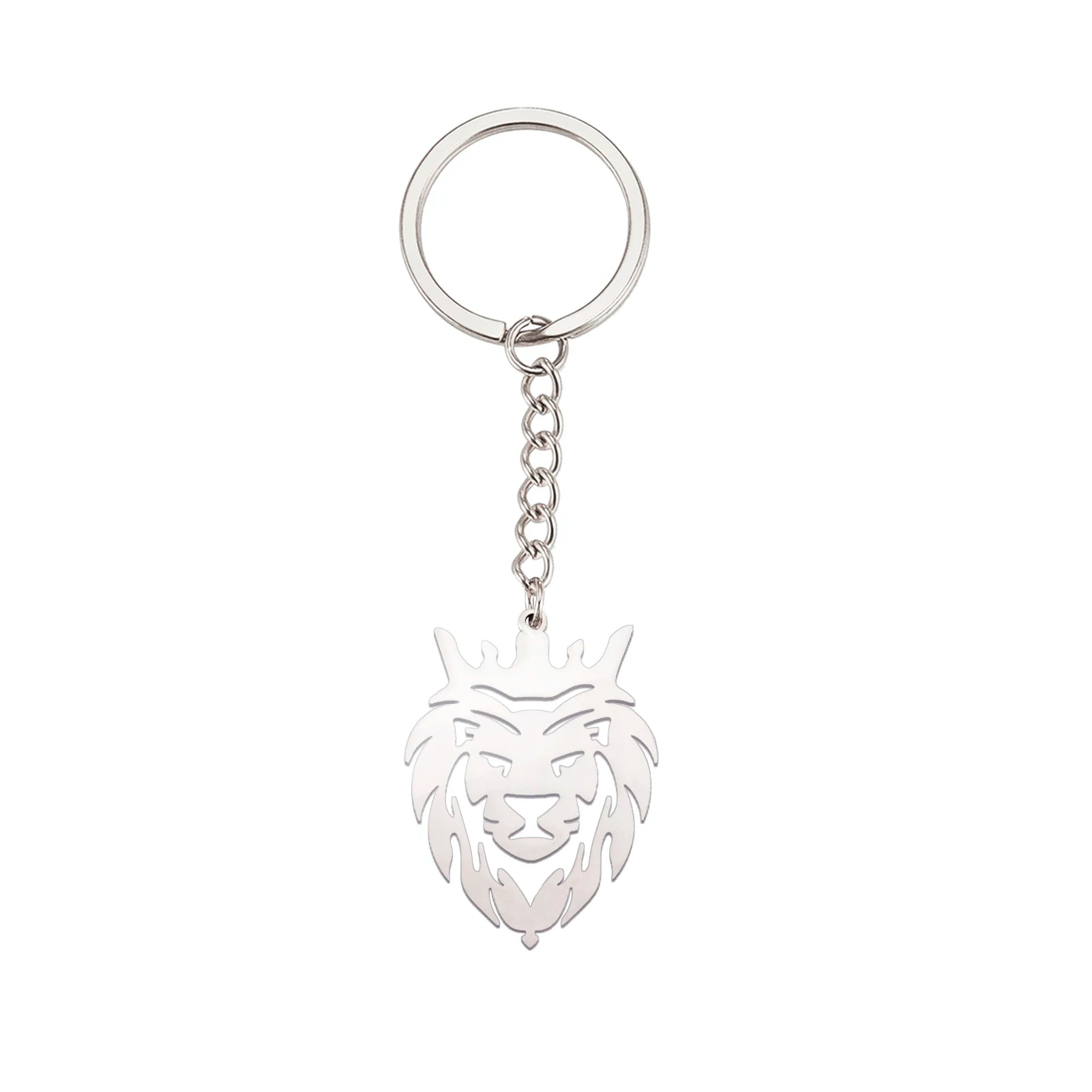 Dreamtimes Fashion Hollow Out Punk Lion Keychain Animal Car Backpack Accessories Fashion Jewelry Gifts