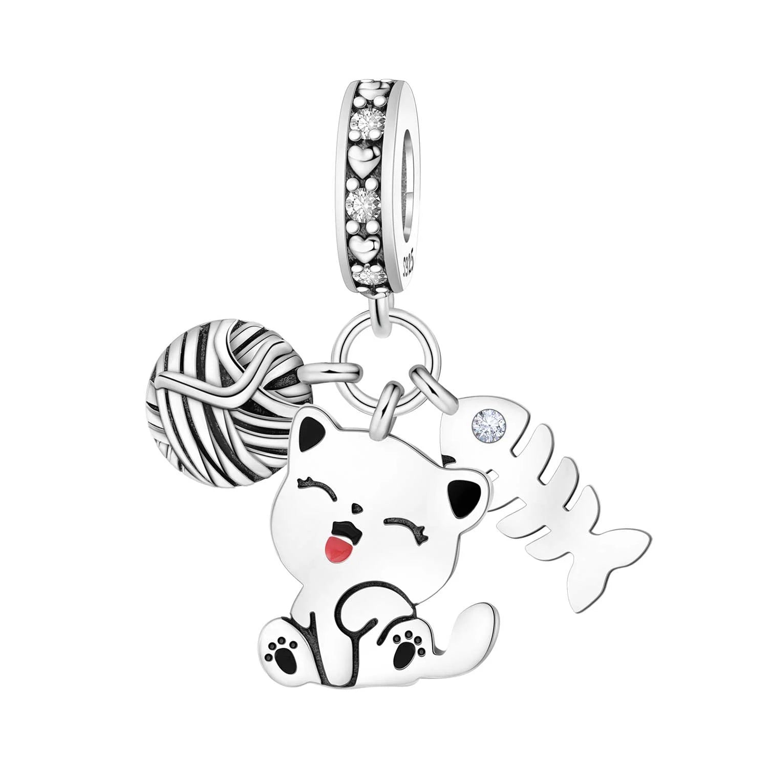 PANPOKI 925 Sterling Silver Cute Penguin Animals Pendant Beads Original Pendants Bracelet Charm Jewelry Party DIY Trendy Gifts