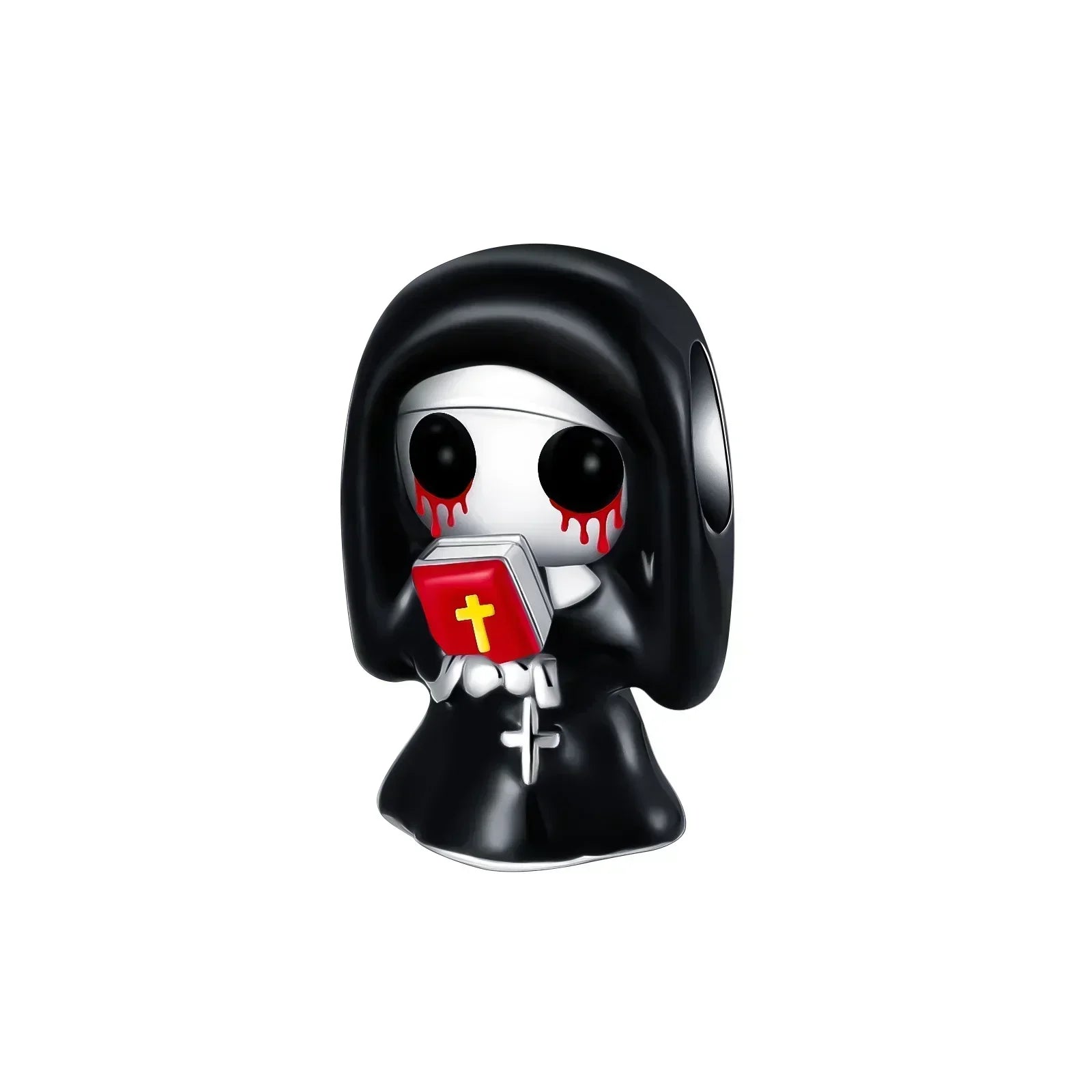 Halloween 925 Sterling Silver Skull Charm Luminous Pumpkin Bat Ghost Coffin Bead Pendant Ring Necklace Bracelet DIY Jewelry Gift