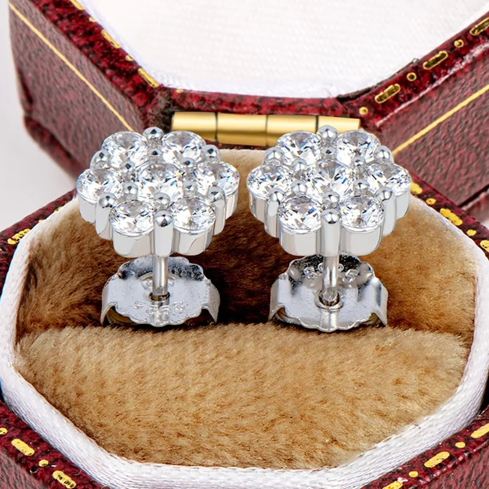 Serenity 3mm D Color Moissanite Earrings For Women Wedding 100% S925 Sterling Silver Plated 18K Stud EarringS Plated 18K Jewelry