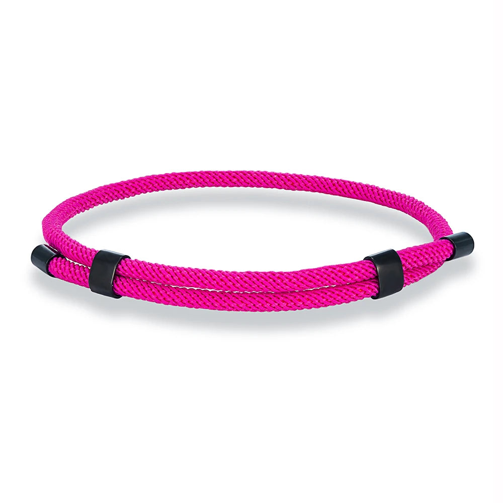 MKENDN Simple Style 3MM Men Women Adjustable Nautical Rope Bracelet Stainless Steel Buckle Accessories Waterproof Jewelry Gifts