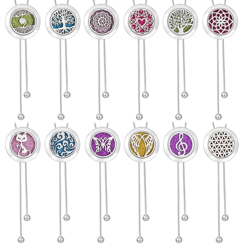 New Long Tassel Aromatherapy Necklace Perfume Essential Oil Diffuser Pendant Necklace Scent Aroma Jewelry Women Tassel Necklaces