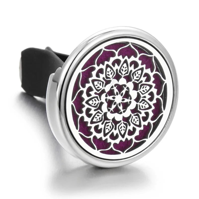 10PCS/LOT Wholesale Car Perfume Diffuser Car Clips Pendants Lockets Perfume Essential Oil Diffuser Aromatherapy Pendant Necklace