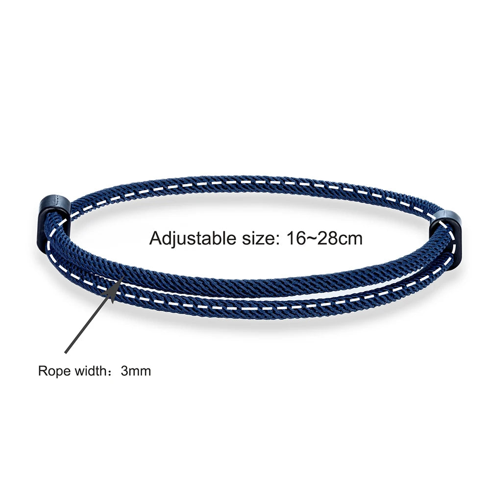 MKENDN Minimalist 3MM Thread Bracelet Mens Women Adjustable Red Braslet For Lovers Distance Couple Brazalete Yoga Meditation