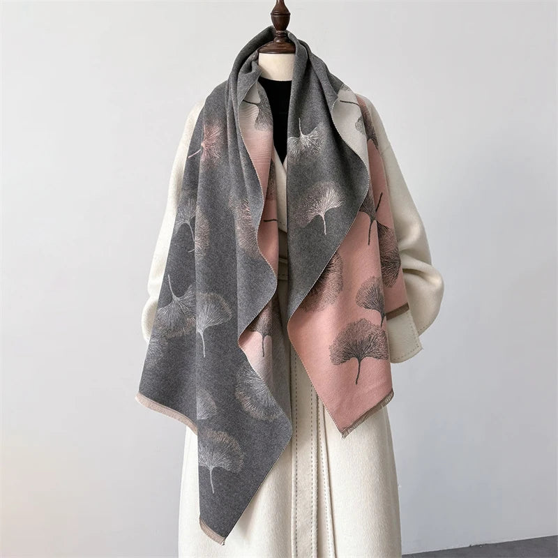 Cashmere Scarf for Women Thick Warm Winter Blanket Brand Female Luxury Quality Shawl Wrap Bufanda 2024 Poncho Echarpe Pashmina - Madeinsea©
