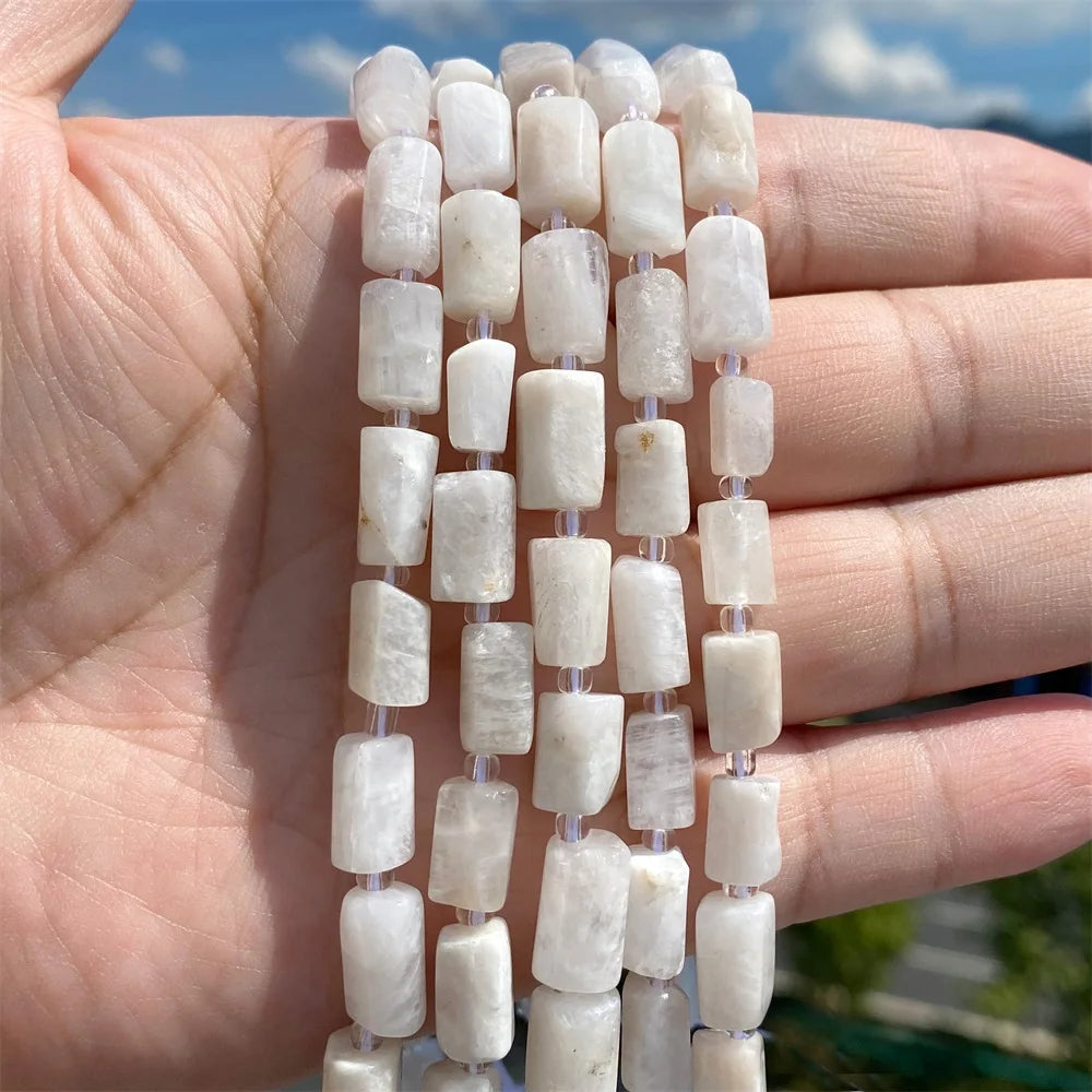 Natural Irregular Cylinder Stone Bead Charoite Amethyst Apatite Loose Charm Beads For Reiki Jewelry Making Bracelet Necklace DIY - Madeinsea©