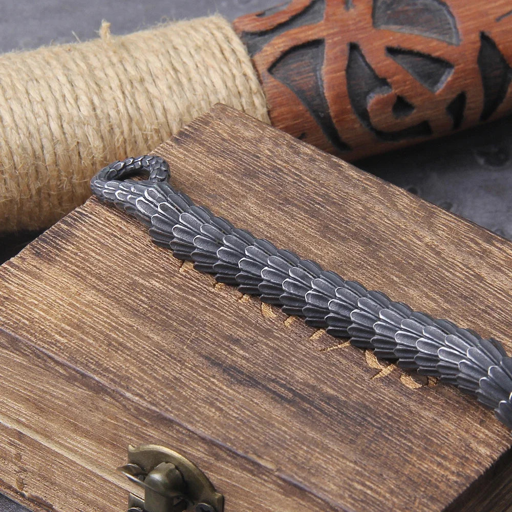 316L Stainless Steel Black Snake Chain Bracelet for Men