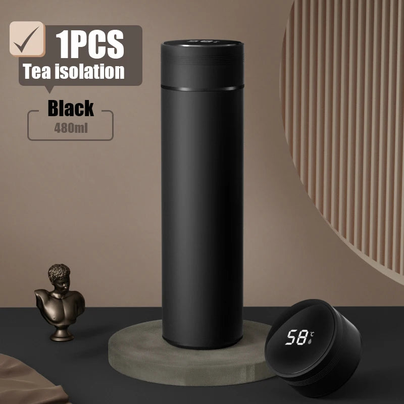 Outdoor Smart Thermos Cup 304 Stainless Steel Smart Temperature Display Waterproof Double-wall Vacuum Thermos Cup - Madeinsea©