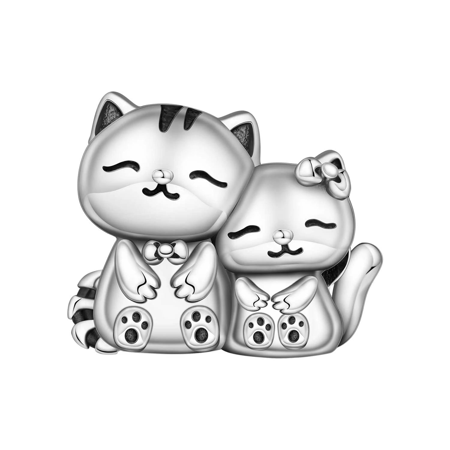 PANPOKI 925 Sterling Silver Cute Crown Frog Animal Charms Beads Fit Bracelets DIY Party Decoration Gifts Jewelry Accessory