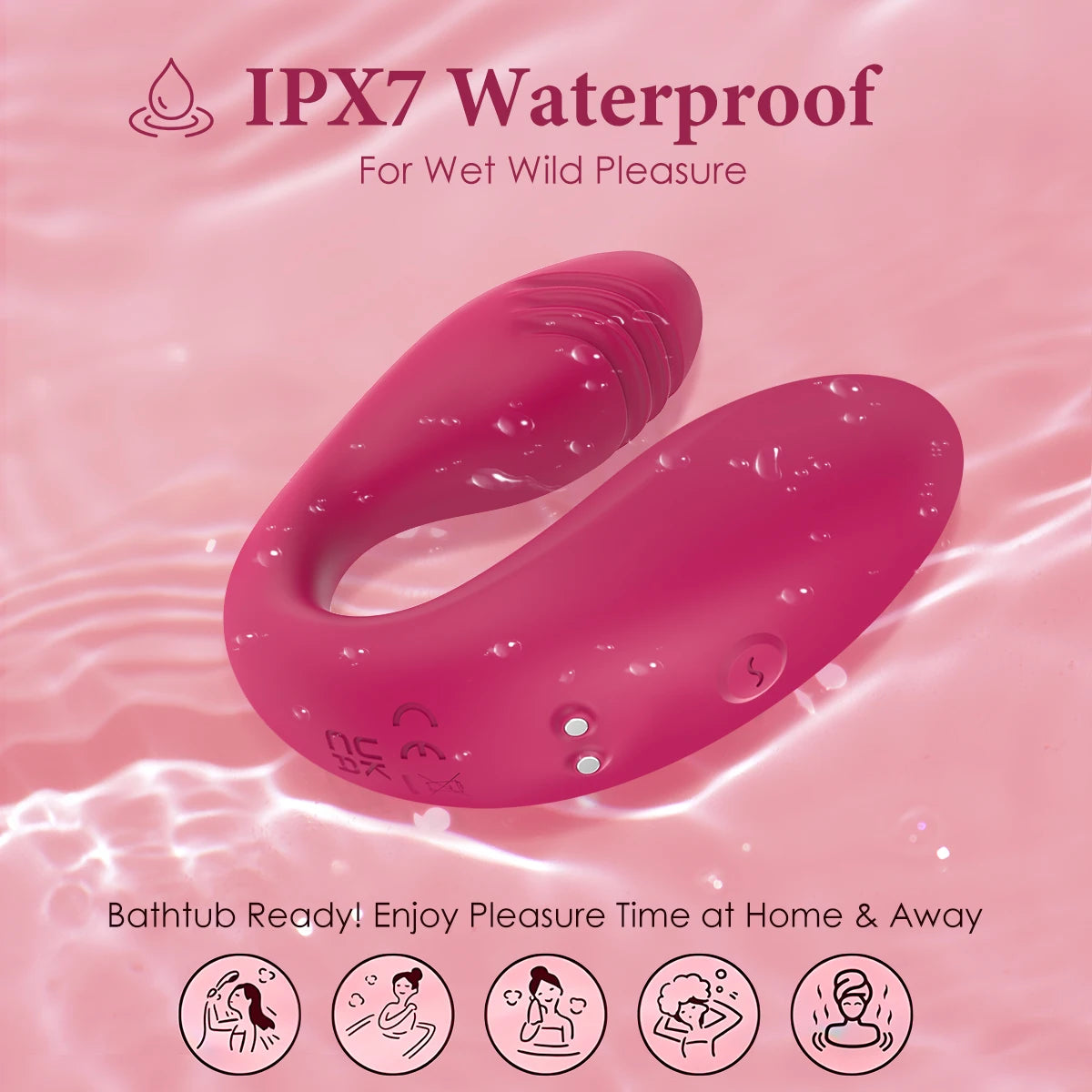 Wireless APP Control Vibrator Female Dual Motor U Shape Clitoris Stimulator Dildo Wearable Sex Toys for Women Couple Adult 18+