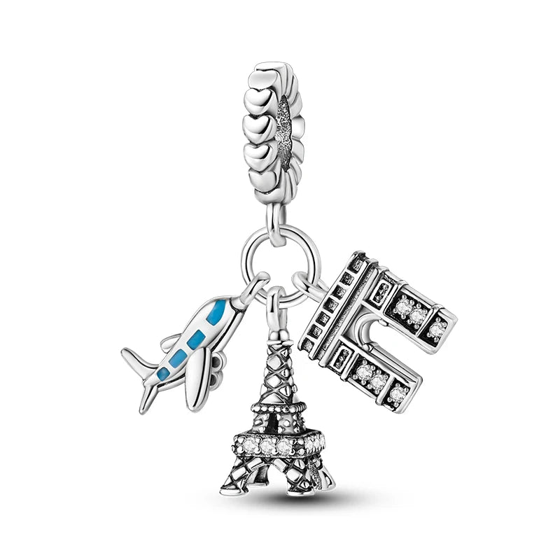 New 925 Silver Trencher Cap Graduation Season Charms Beads Fit 3mm 925 Original Bracelets DIY Unique Jewelry Graduation Gift