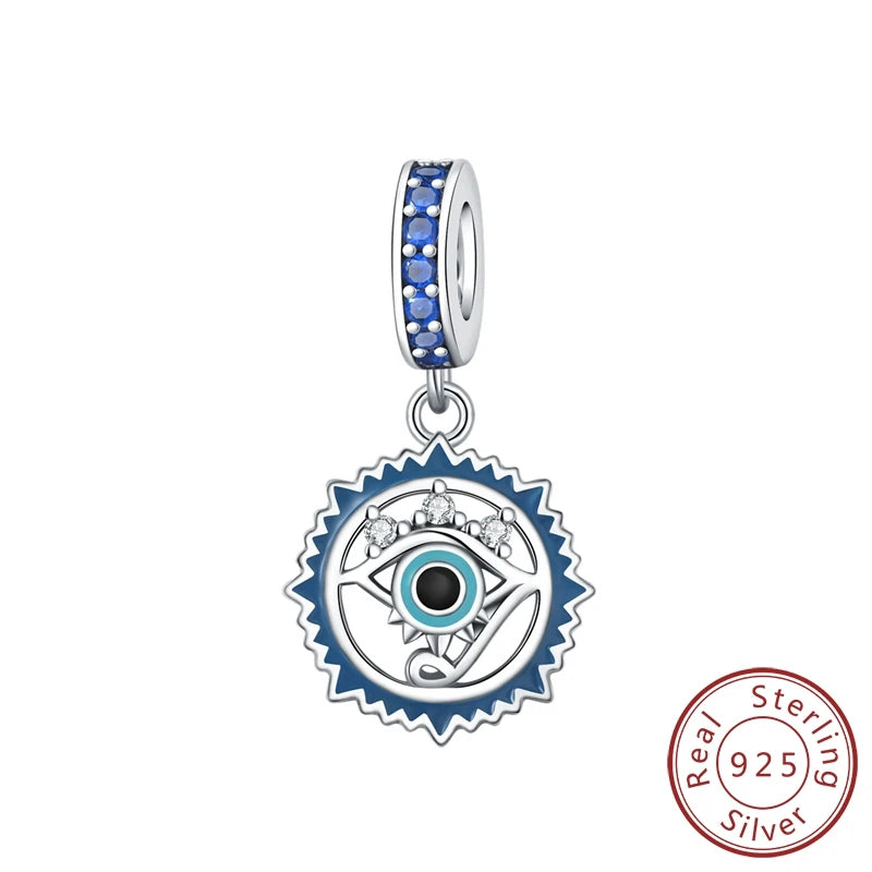 100% Real 925 Sterling Silver Charms Beads Stars Moon Pendant Fit Original Charms Bracelets Bangle DIY Jewelry Gifts