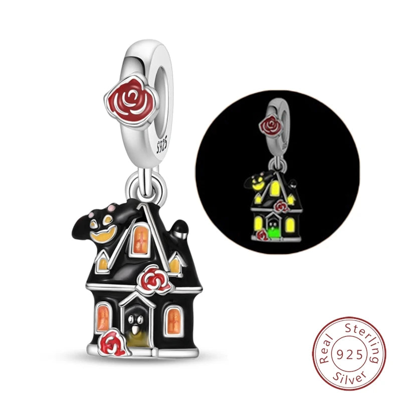 Halloween 925 Sterling Silver Design Charms Beads Pendants Suitable for Original Bracelet DIY Exquisite Making Jewelry