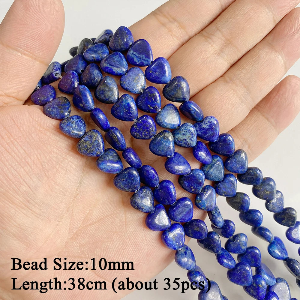 Natural Lapis Lazuli Healing Stone Bead Handmade Necklace Bracelet Bead Accessories For DIY Wisdom,Confidence,Prosperity Jewelry